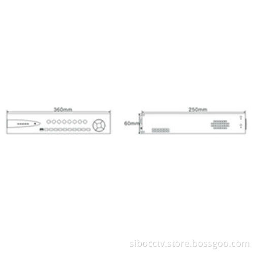 Security System 4CH Network Video Recorder, Compatible with Standard ONVIF IP Cameras